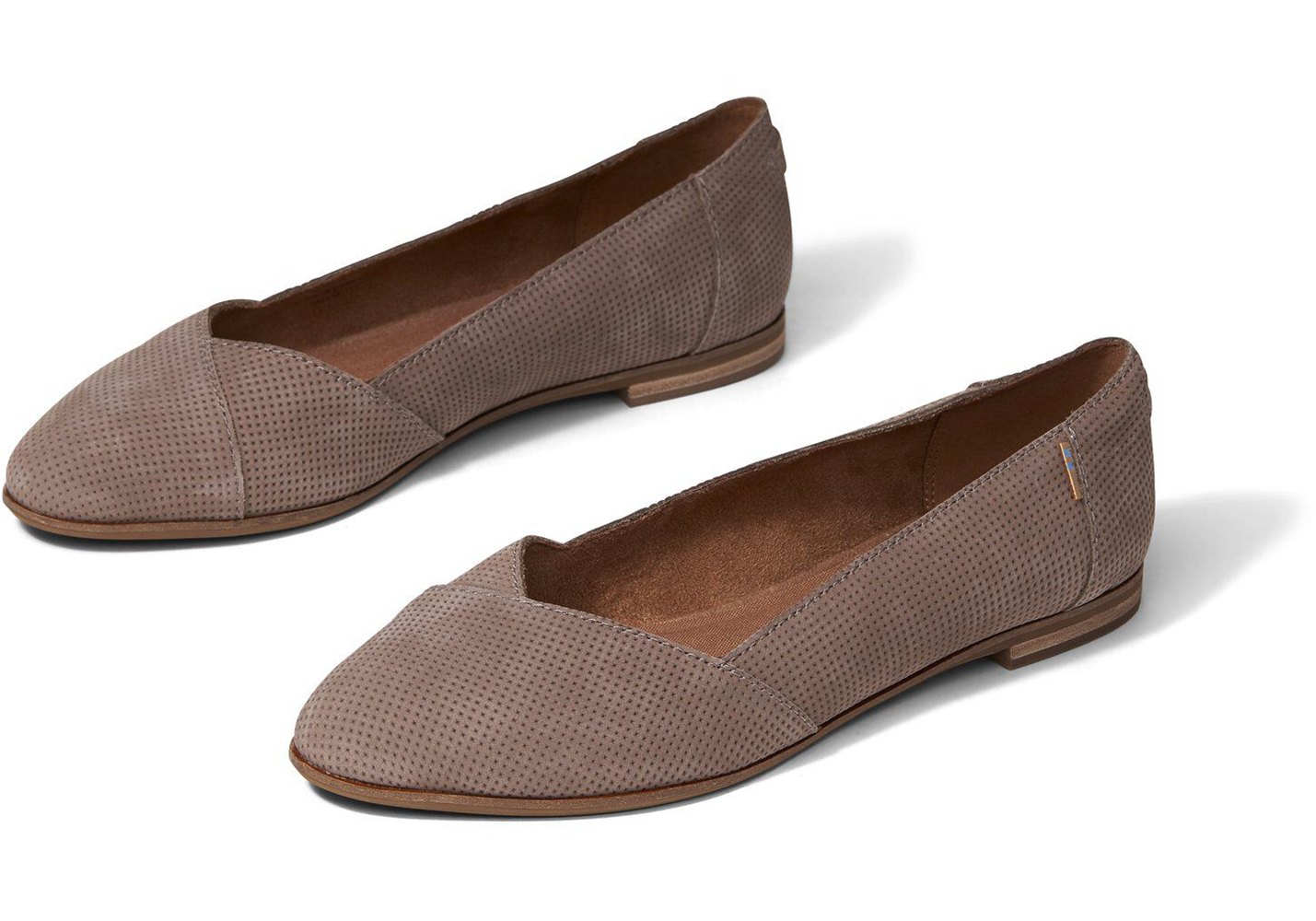 Toms Julie Flat Deep Grey - Womens - 95026-OWVJ